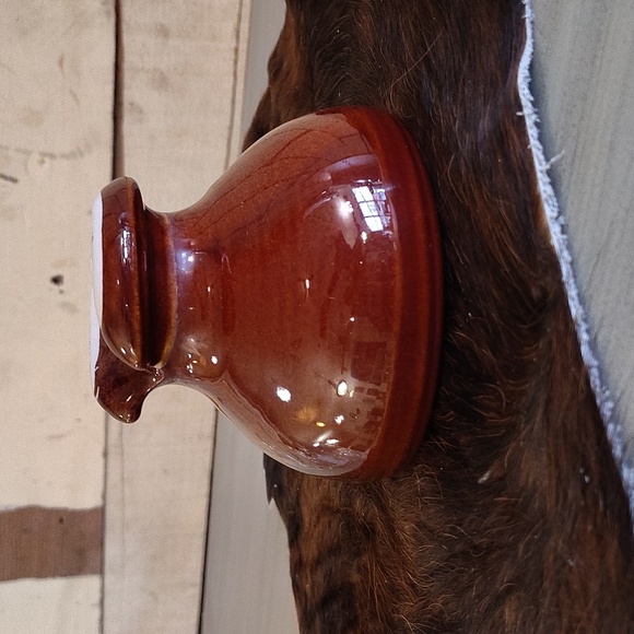 Insulator Vintage Brown Ceramic Insulator Heavy - Picture 4 of 8